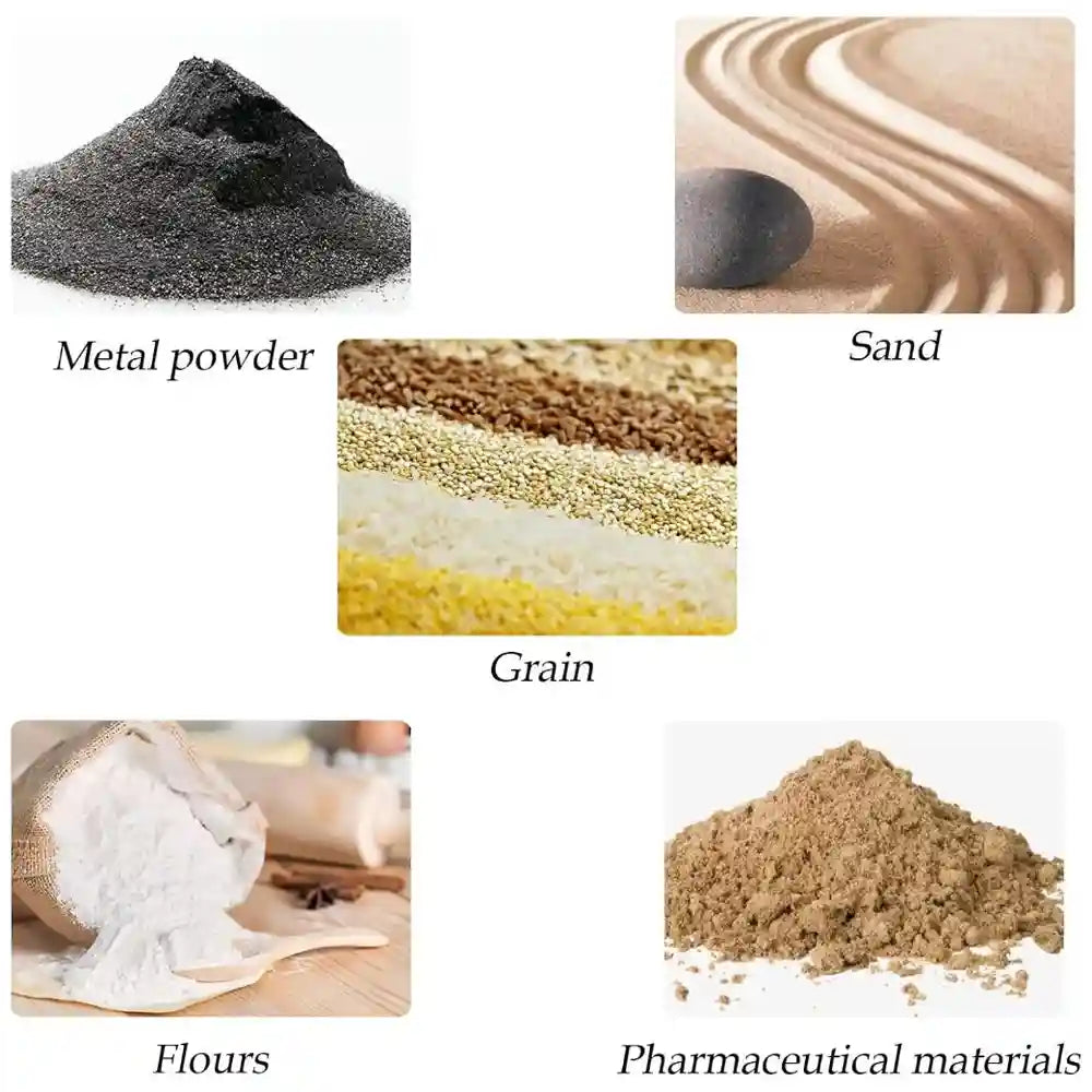 Commercial Automatic Electric Sifter Shaker Machine,Vibrating Flour Sifter with One 16in Diameter Sieve and Cover for Baking Powder Grain Particles Food Industrial