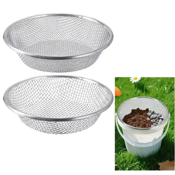 Garden Soil Sifter for Rocks Compost Sieve Garden Potting Lawn Soil Sieve Garden Sieve