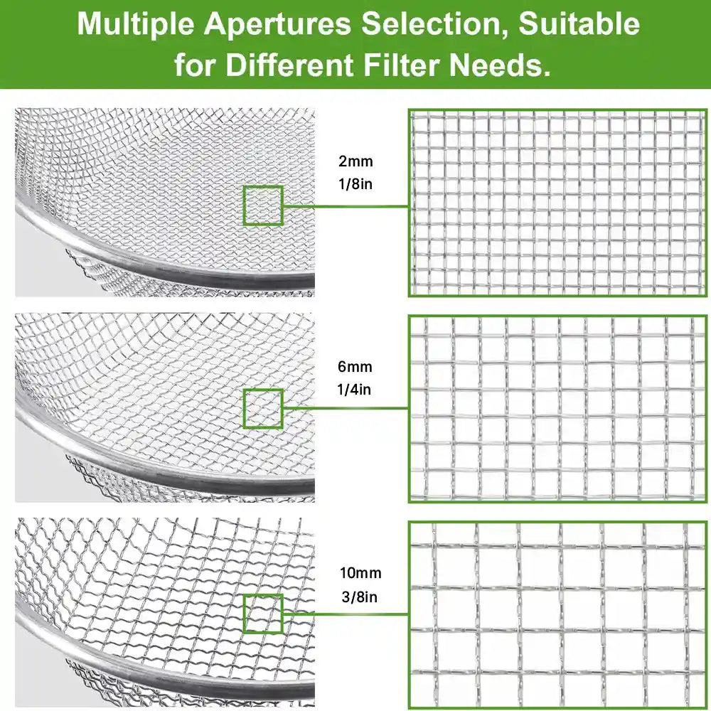 Garden Soil Sifter for Rocks Compost Sieve Garden Potting Lawn Soil Sieve Garden Sieve