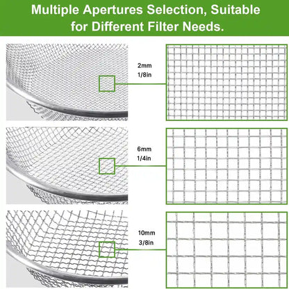Garden Soil Sifter for Rocks Compost Sieve Garden Potting Lawn Soil Sieve Garden Sieve