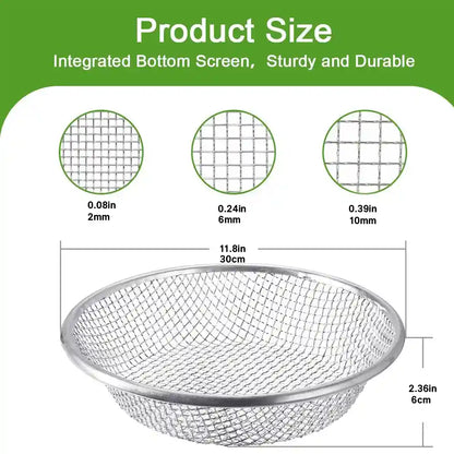 Garden Soil Sifter for Rocks Compost Sieve Garden Potting Lawn Soil Sieve Garden Sieve